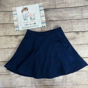 DESIGN Lab Lord & Taylor Blue Skater Skirt Size Small